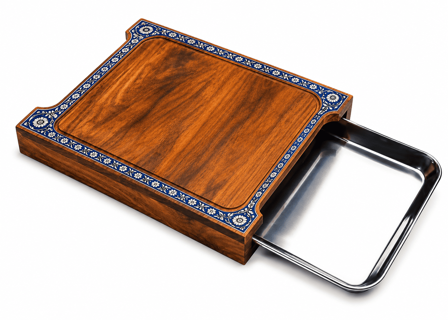 BOARD WITH SLIDE-OUT TRAY